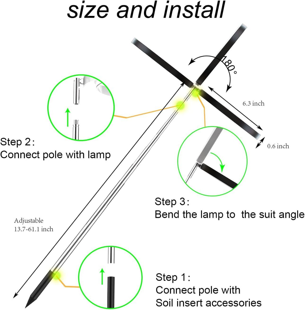 yadoker Plant Grow Light dimmable settings
