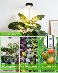 yadoker Plant Grow Light height adjustable pole detail
