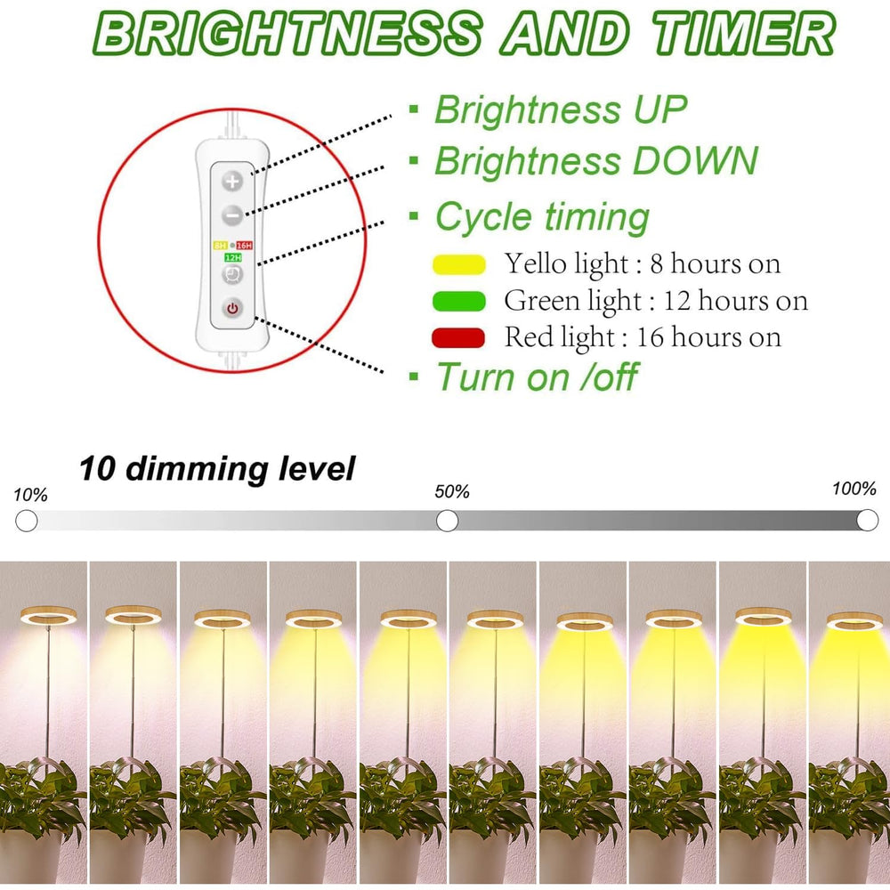 yadoker Plant Grow Light in a home office setup