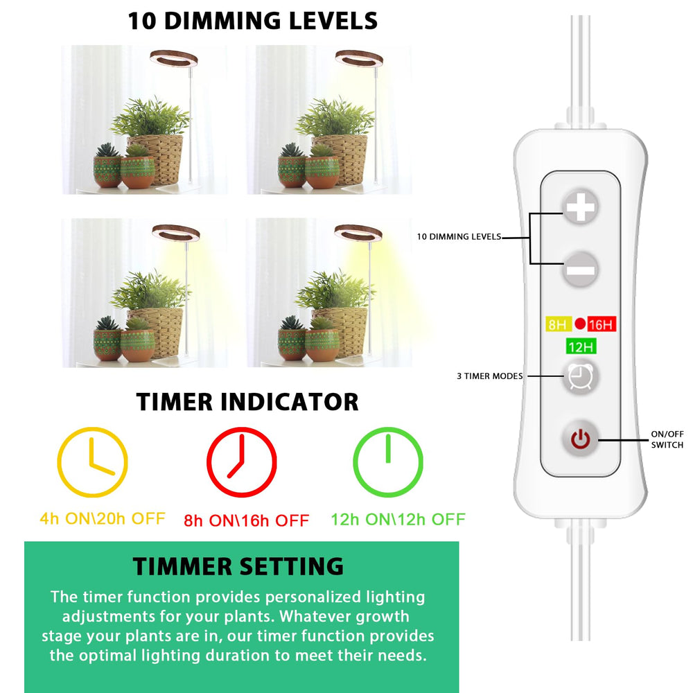 yadoker Plant Grow Light in a living room setting