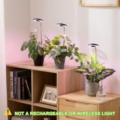yadoker Plant Grow Light in a potted plant setup