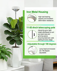 yadoker Plant Grow Light in use with indoor plants