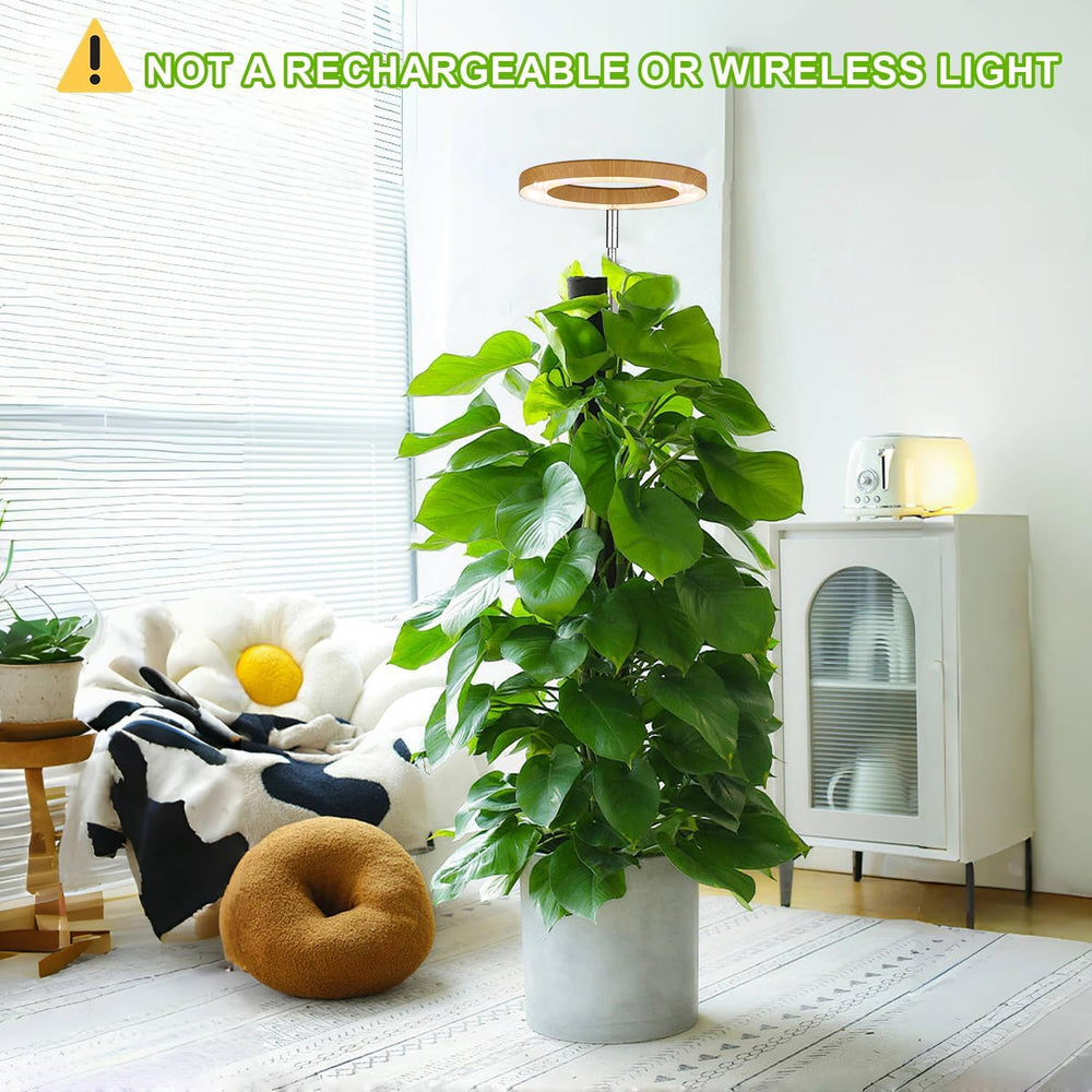 yadoker Plant Grow Light in use with indoor plants