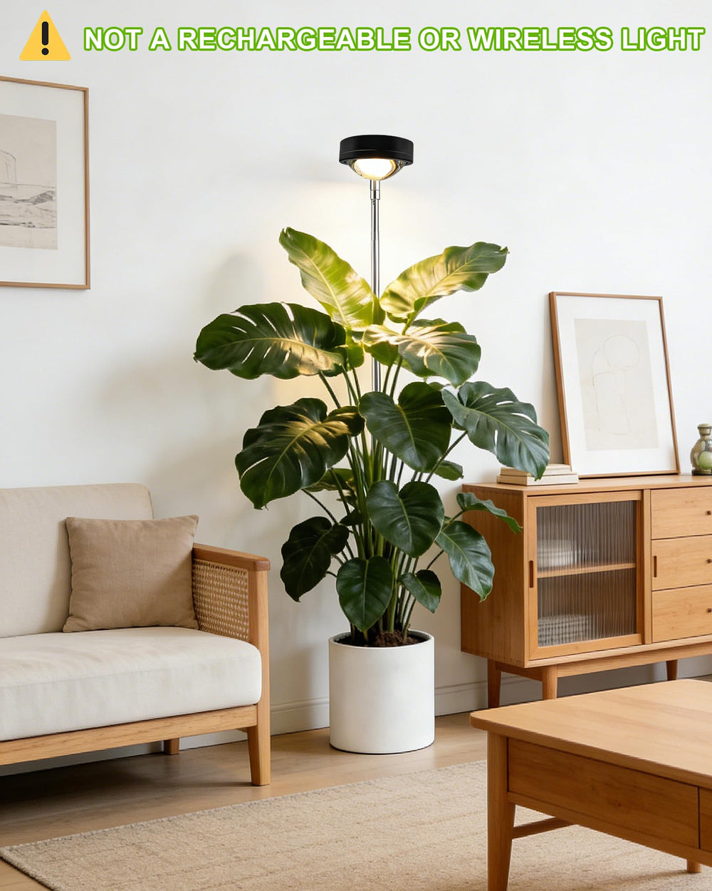 yadoker Plant Grow Light matte black finish