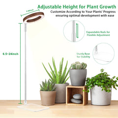 yadoker Plant Grow Light with adjustable height setup