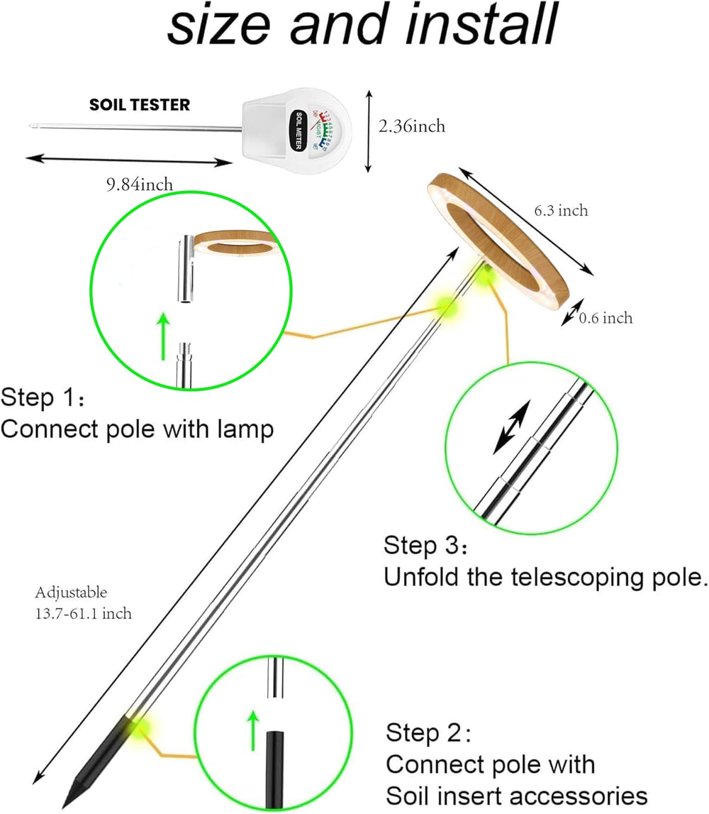 yadoker Plant Grow Light with automatic timer function