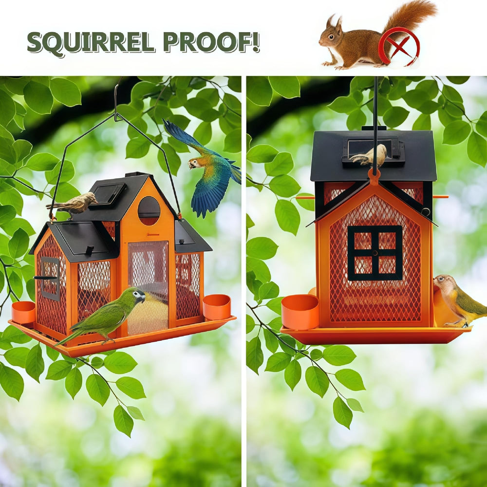 YADOOLIFE bird feeder in a garden setting with birds