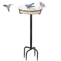 YALINKA Bird Bath 39in white model front view