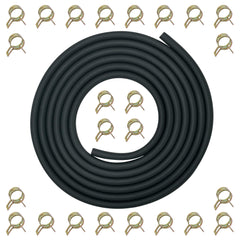 YAMAKATO 10 Feet Fuel Line Hose, black color, front view