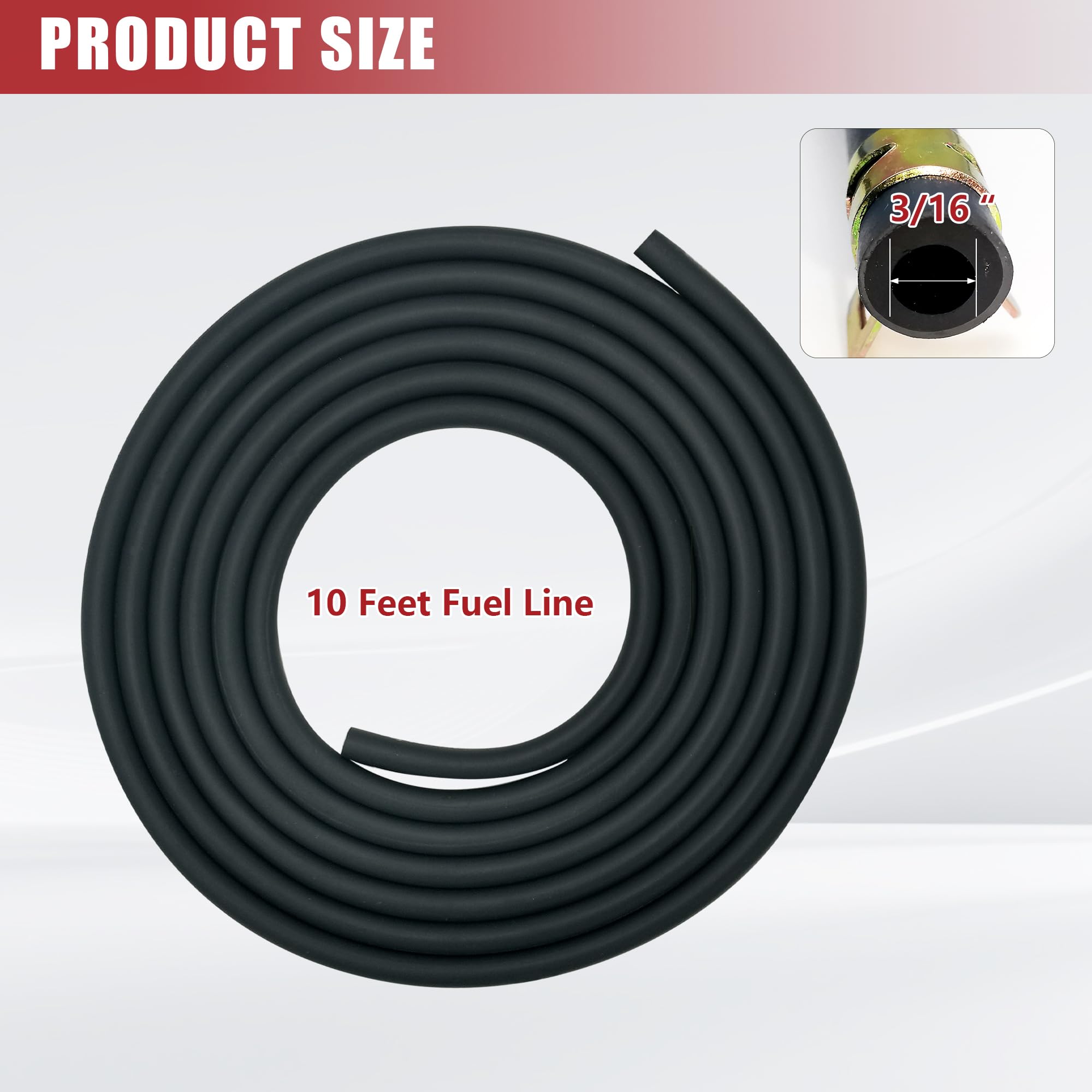 YAMAKATO Fuel Line Hose and clamps packaging