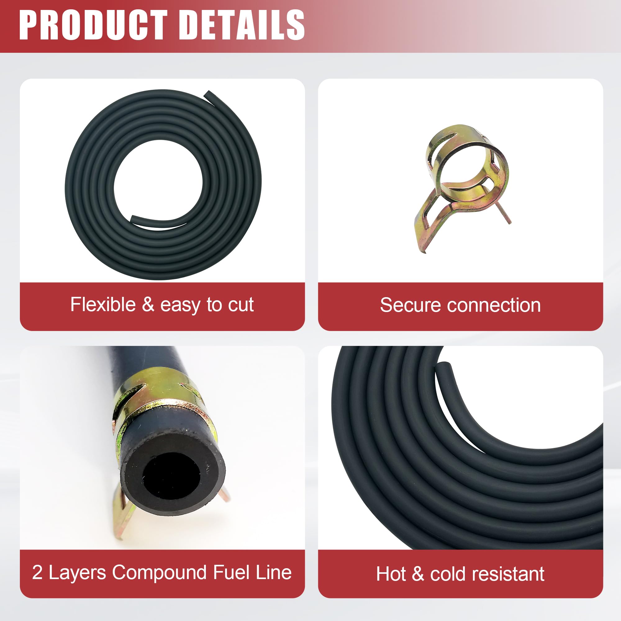 YAMAKATO Fuel Line Hose displayed on a white background