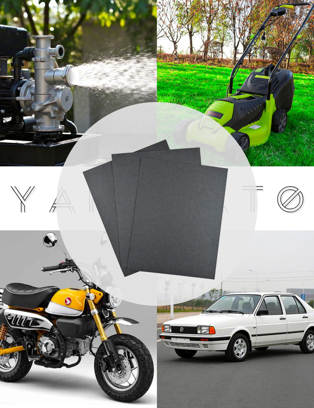 YAMAKATO non-asbestos gasket sheets cut for custom applications