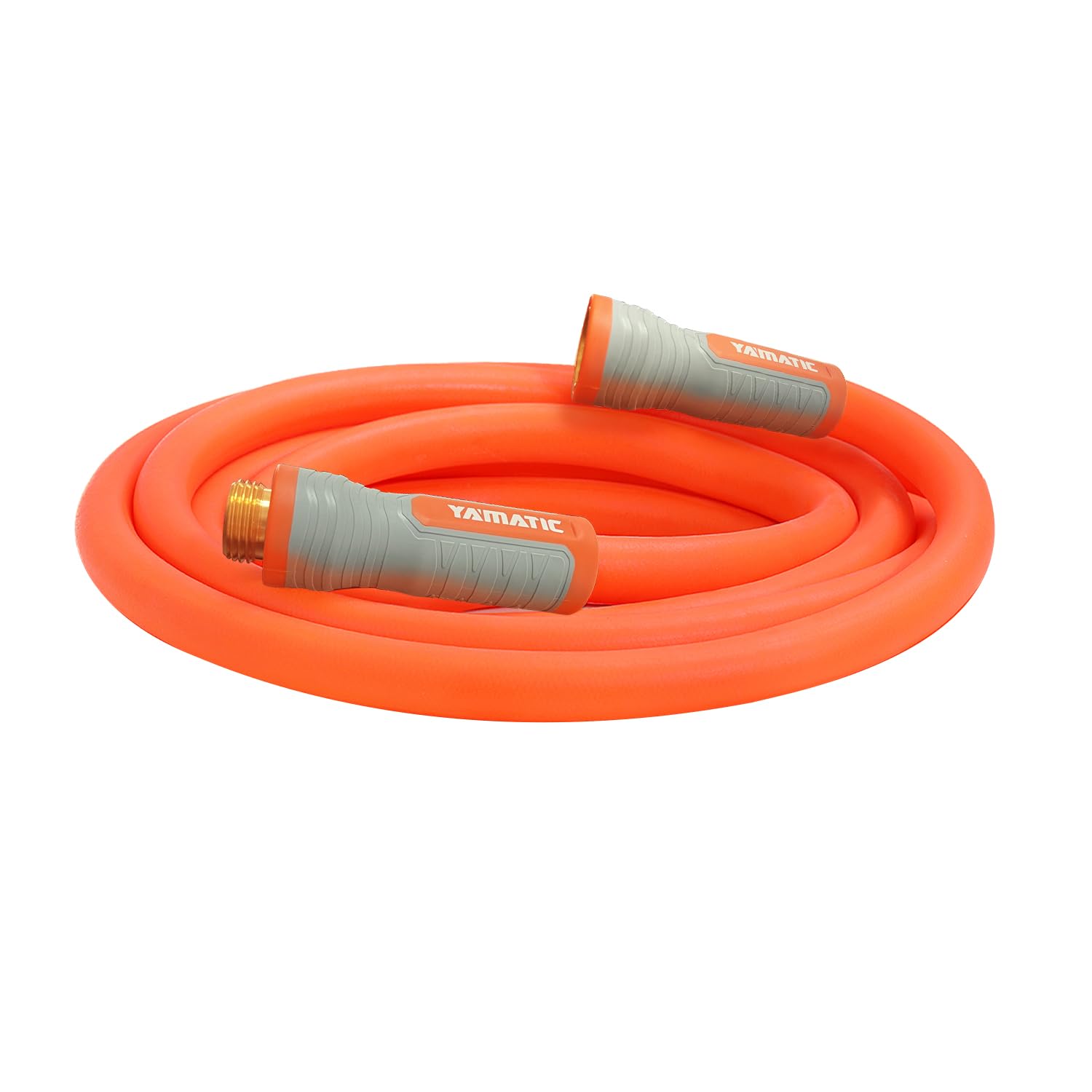 YAMATIC Flexible Garden Hose 10ft orange model front view