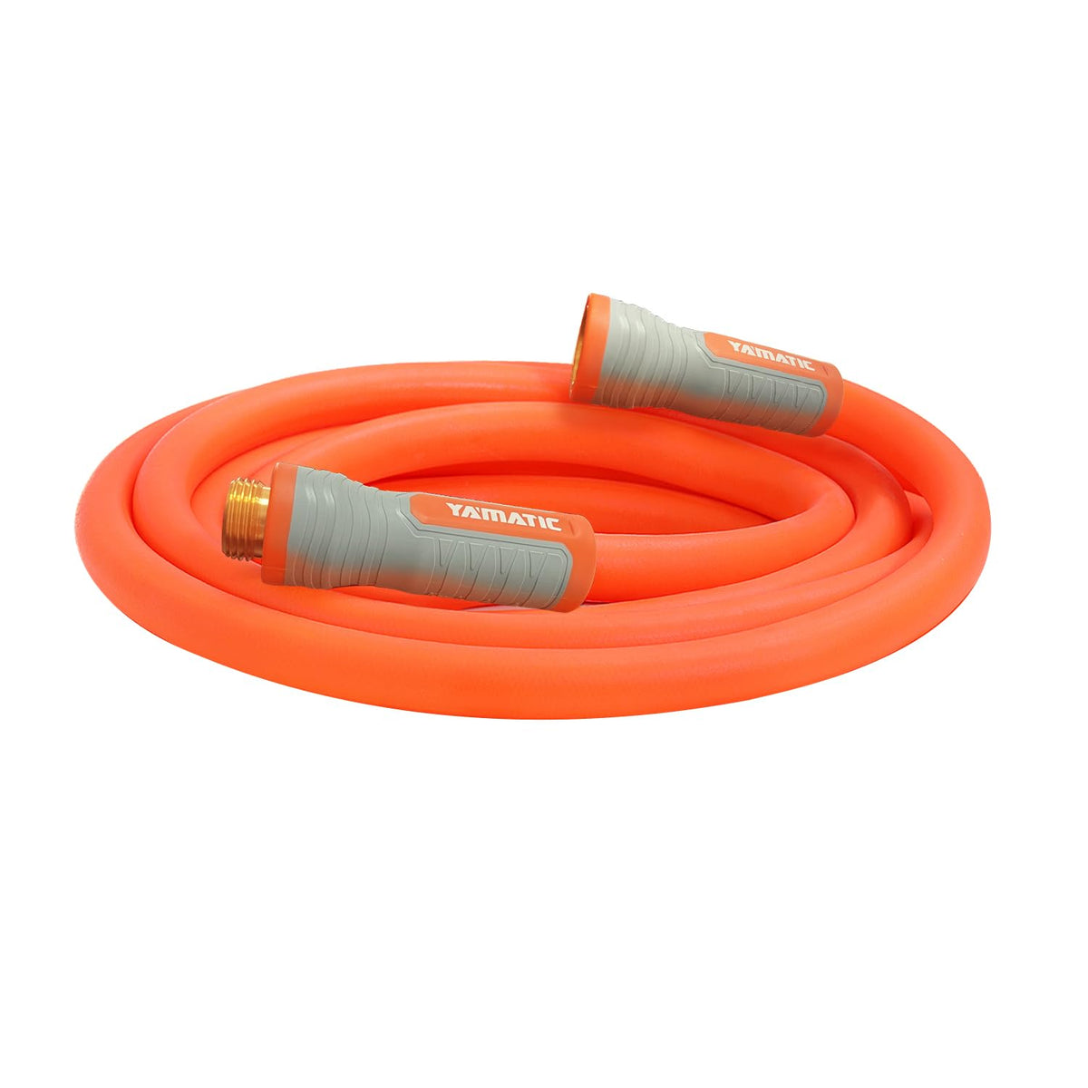 YAMATIC Flexible Garden Hose 10ft orange model front view