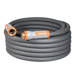 YAMATIC Flexible Garden Hose 30ft gray model with brass connectors