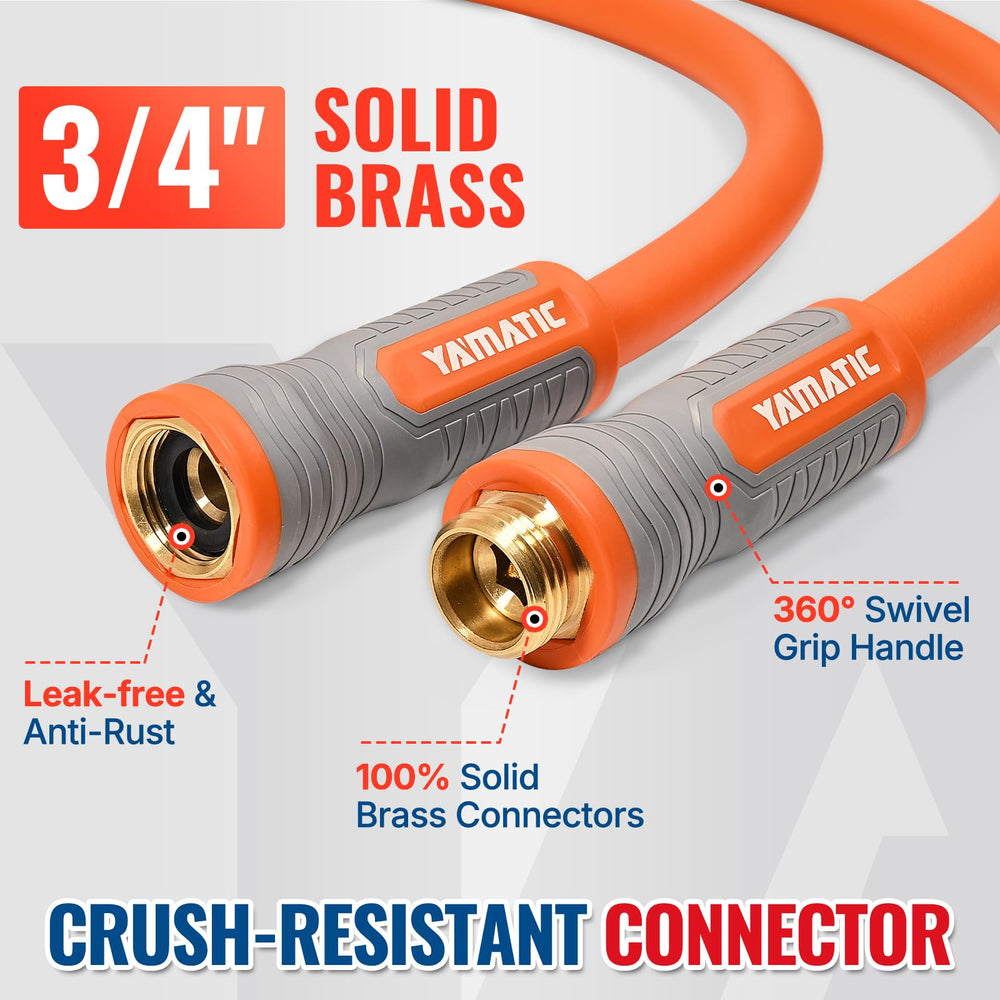 YAMATIC Flexible Garden Hose 5ft coiled up