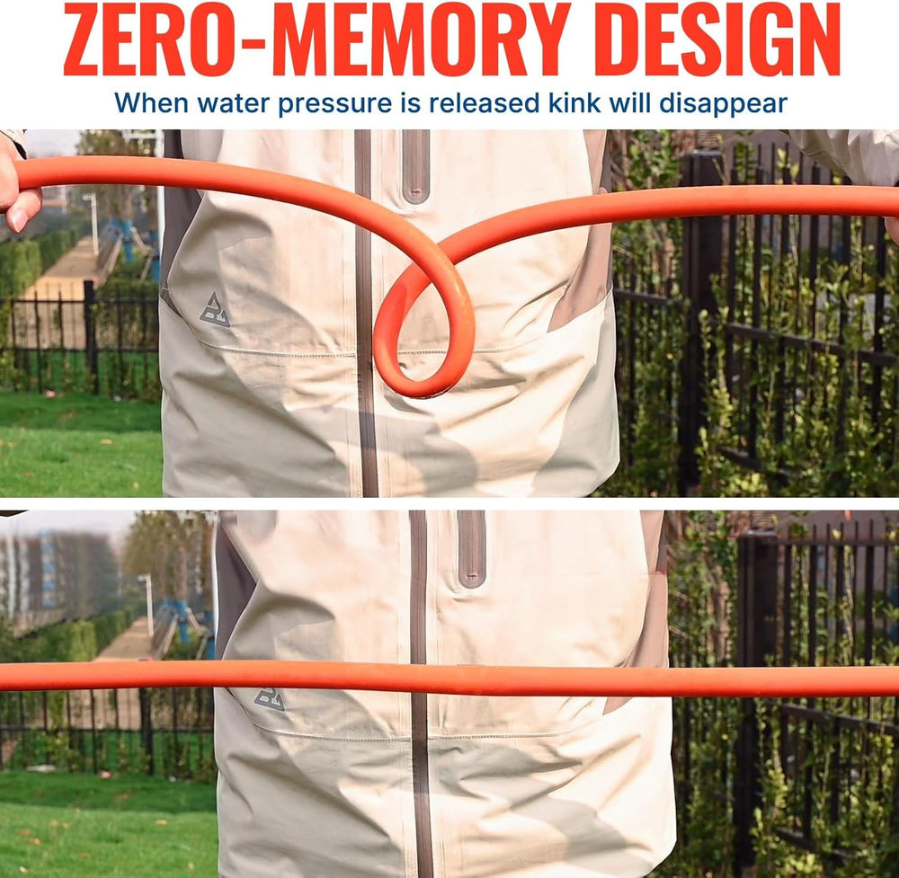 YAMATIC Flexible Garden Hose coiled neatly for storage