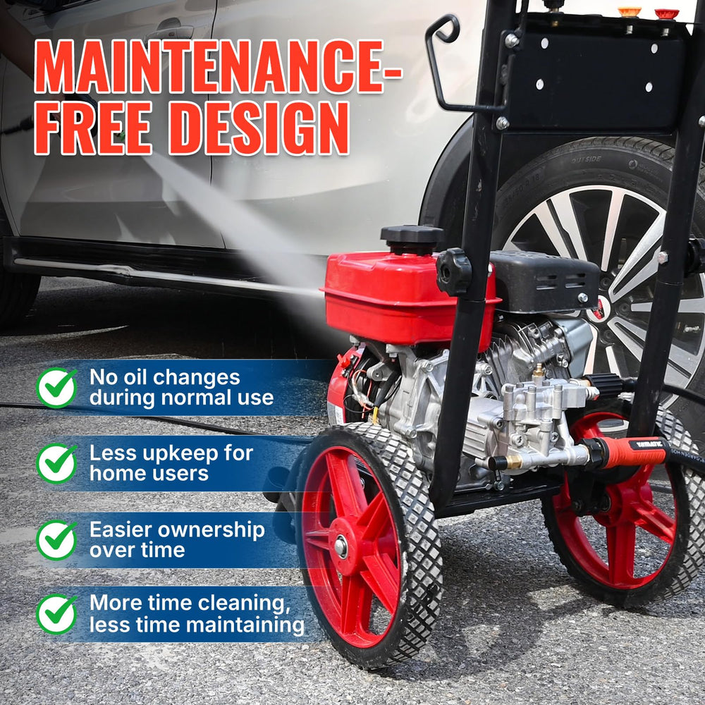 YAMATIC Horizontal Pressure Washer Pump mounted on a pressure washer