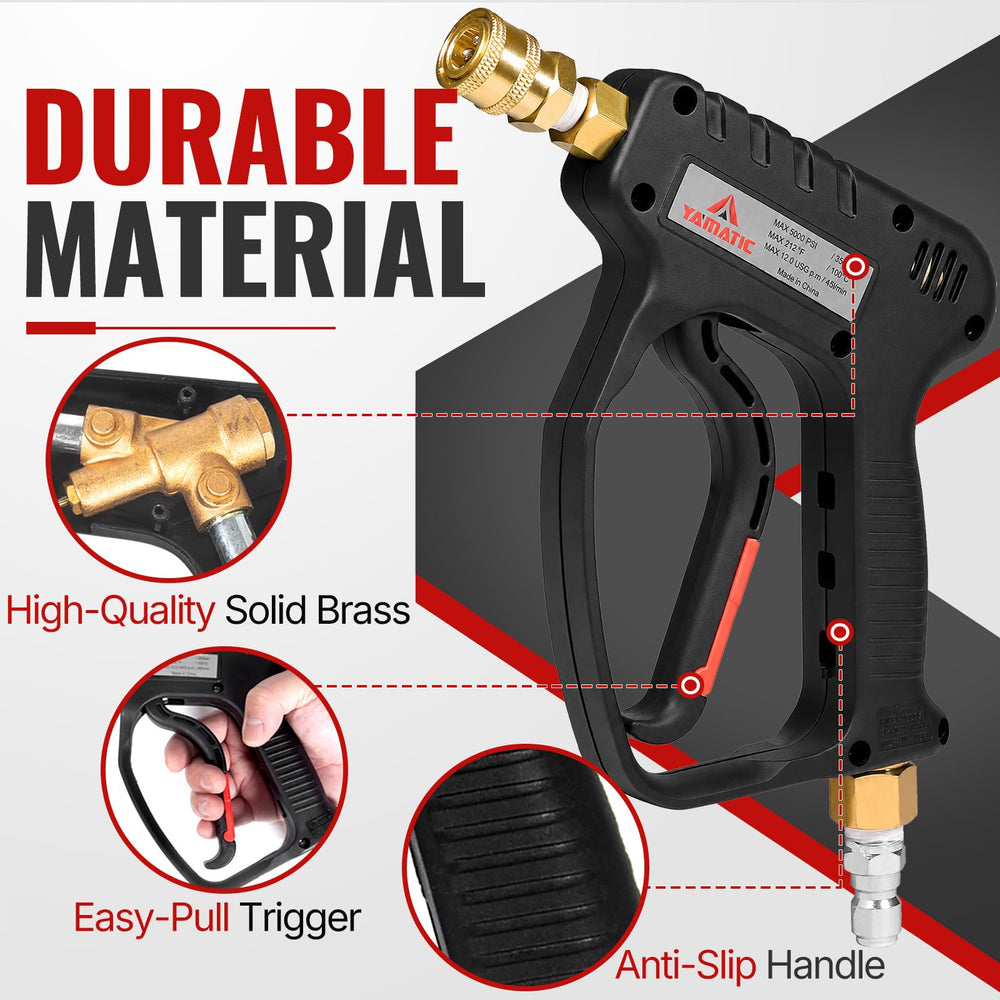 YAMATIC pressure washer gun complete set with connectors