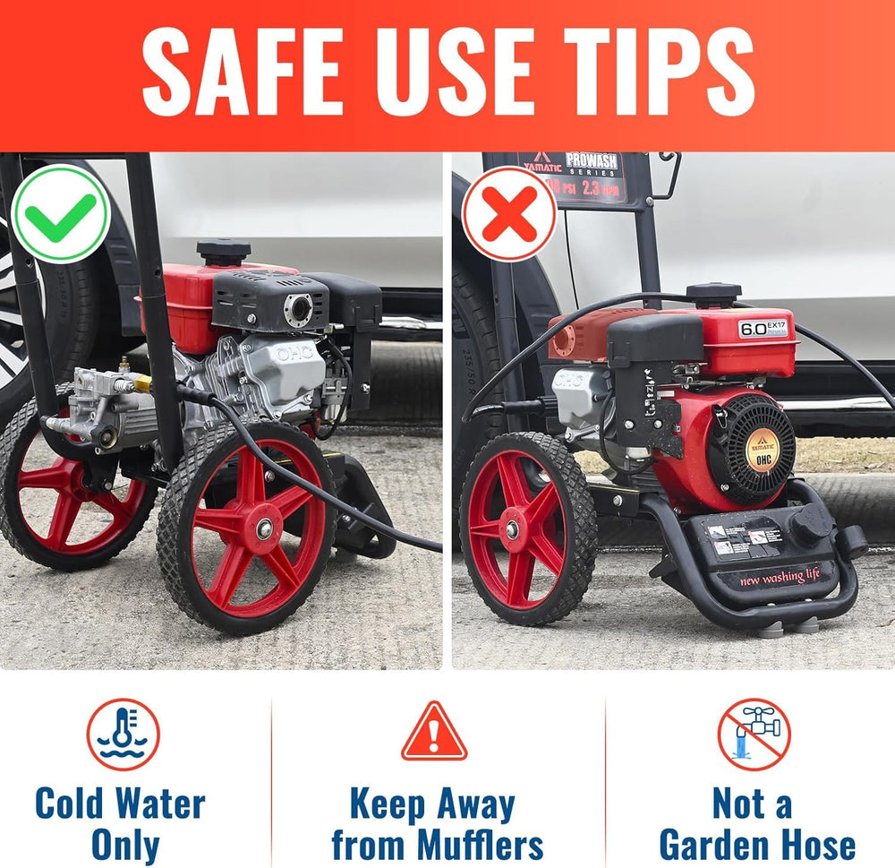 YAMATIC Pressure Washer Hose installation demonstration