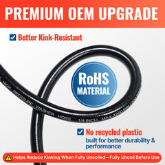 YAMATIC Pressure Washer Hose showing length and material