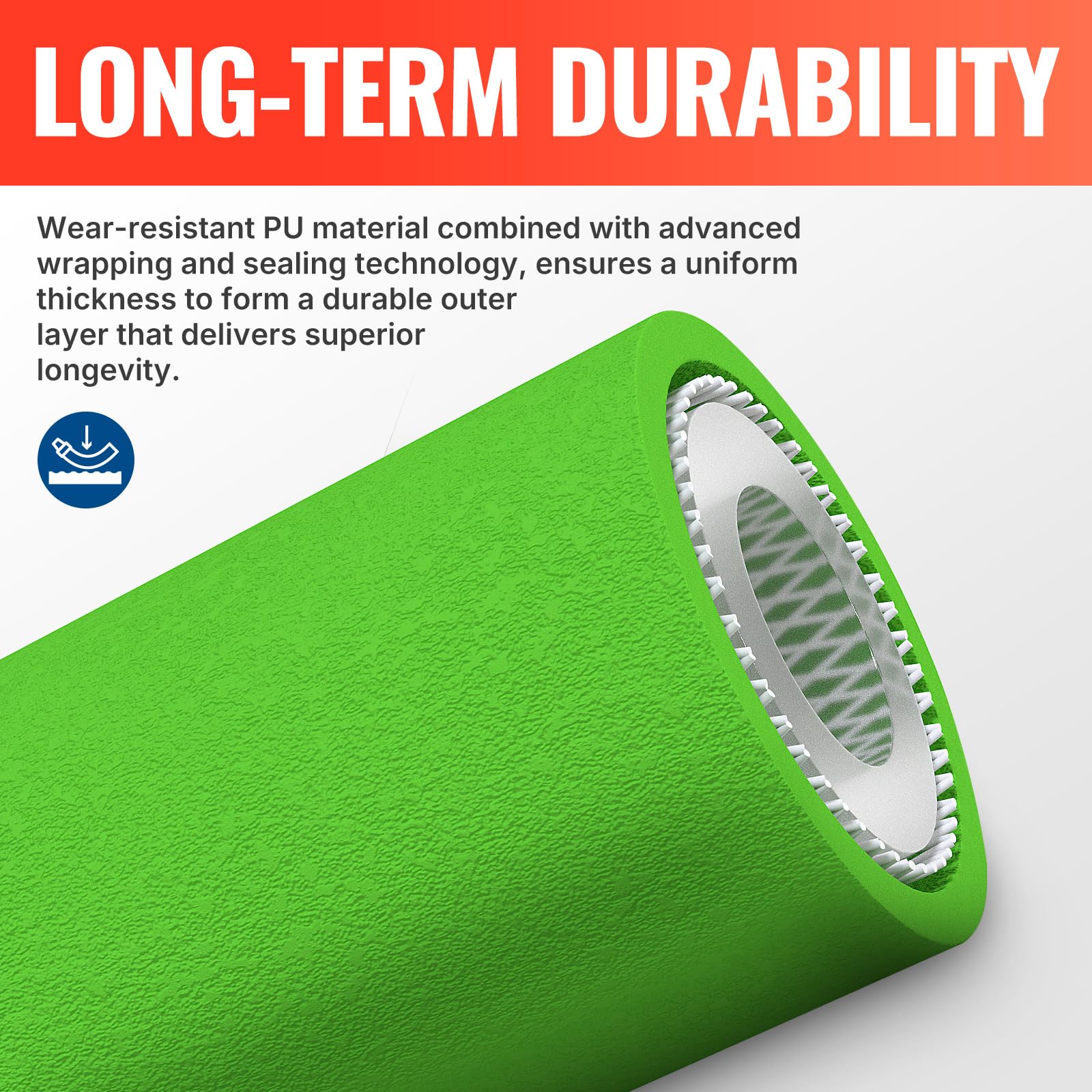 YAMATIC pressure washer hose with protective sleeve against heat