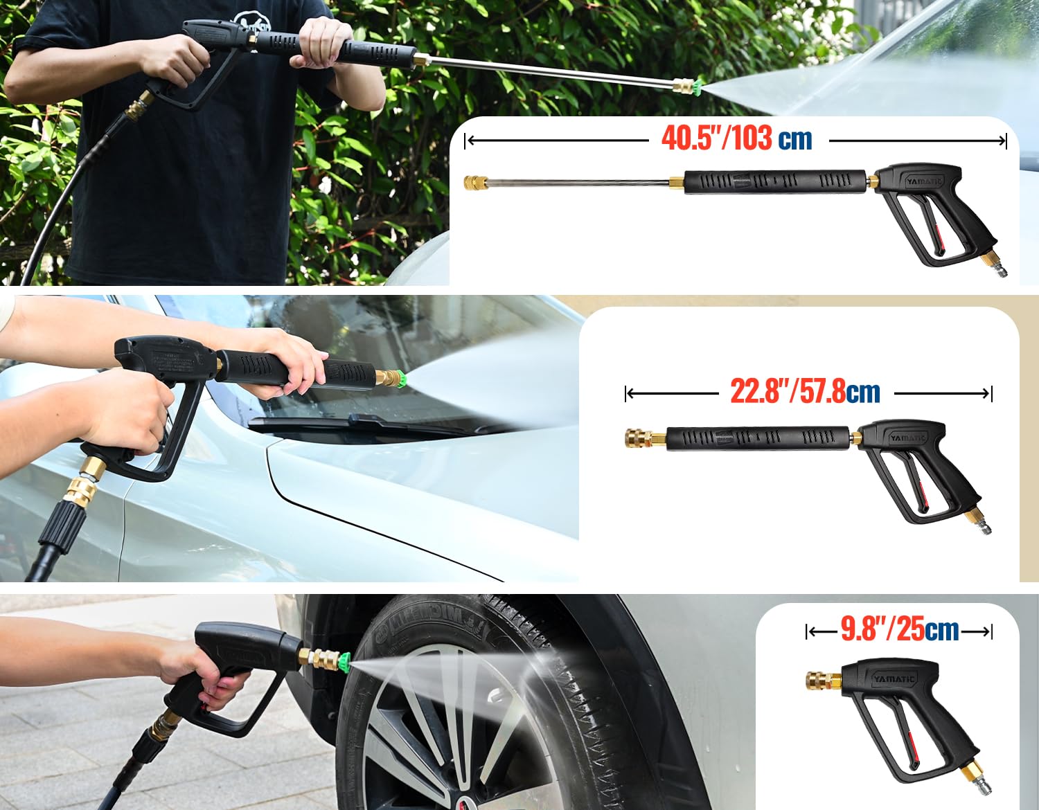 YAMATIC pressure washer kit in packaging