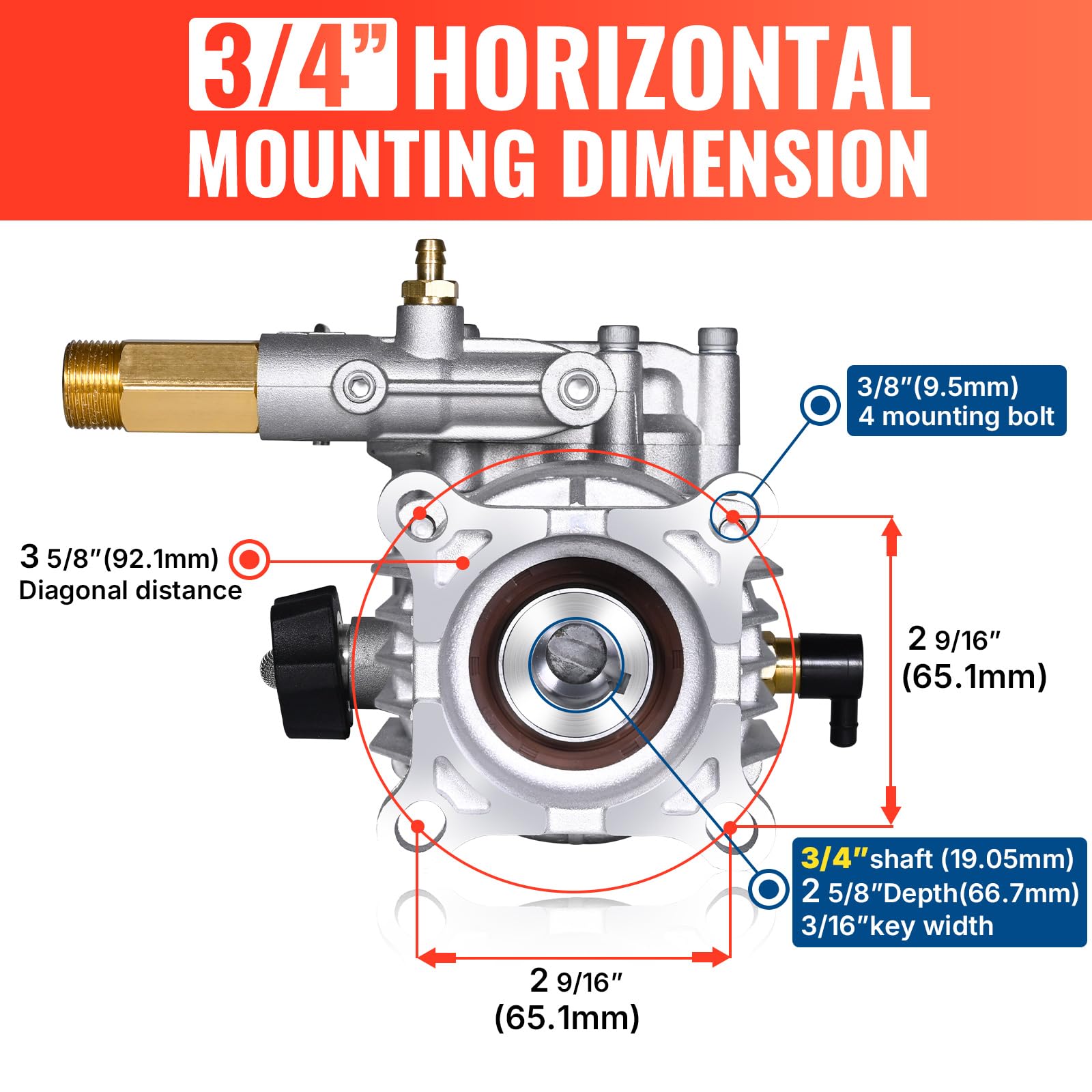 YAMATIC Pressure Washer Pump packaging