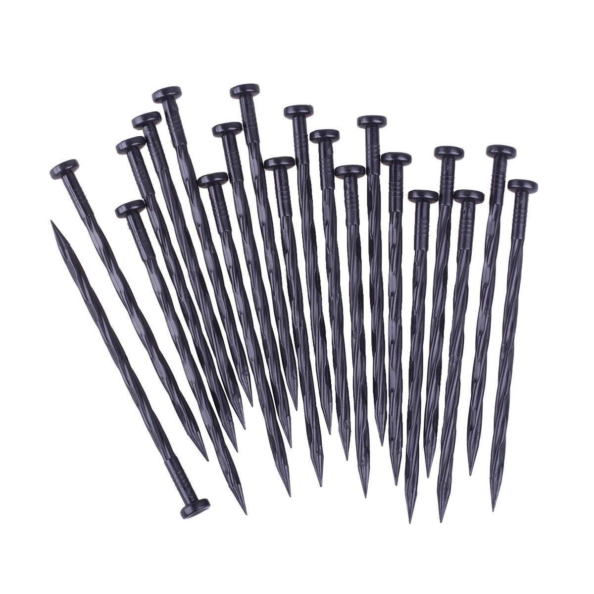 YANEYRIE 8-inch spiral landscape anchoring spike front view