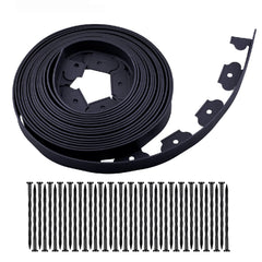 YANEYRIE Garden Edging 40ft black kit front view