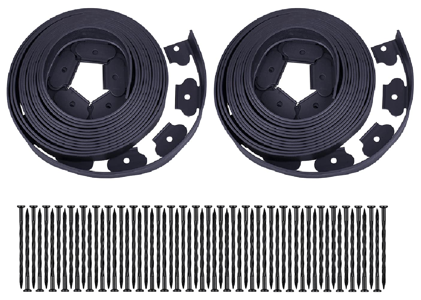 YANEYRIE Garden Edging 60ft black kit with spikes