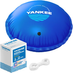 Yankee 4 ft Pool Pillow blue model front view
