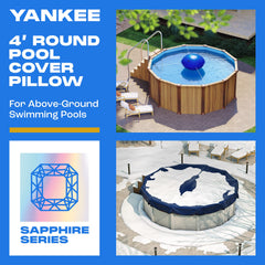 Yankee Pool Pillow 4 ft round design with valve