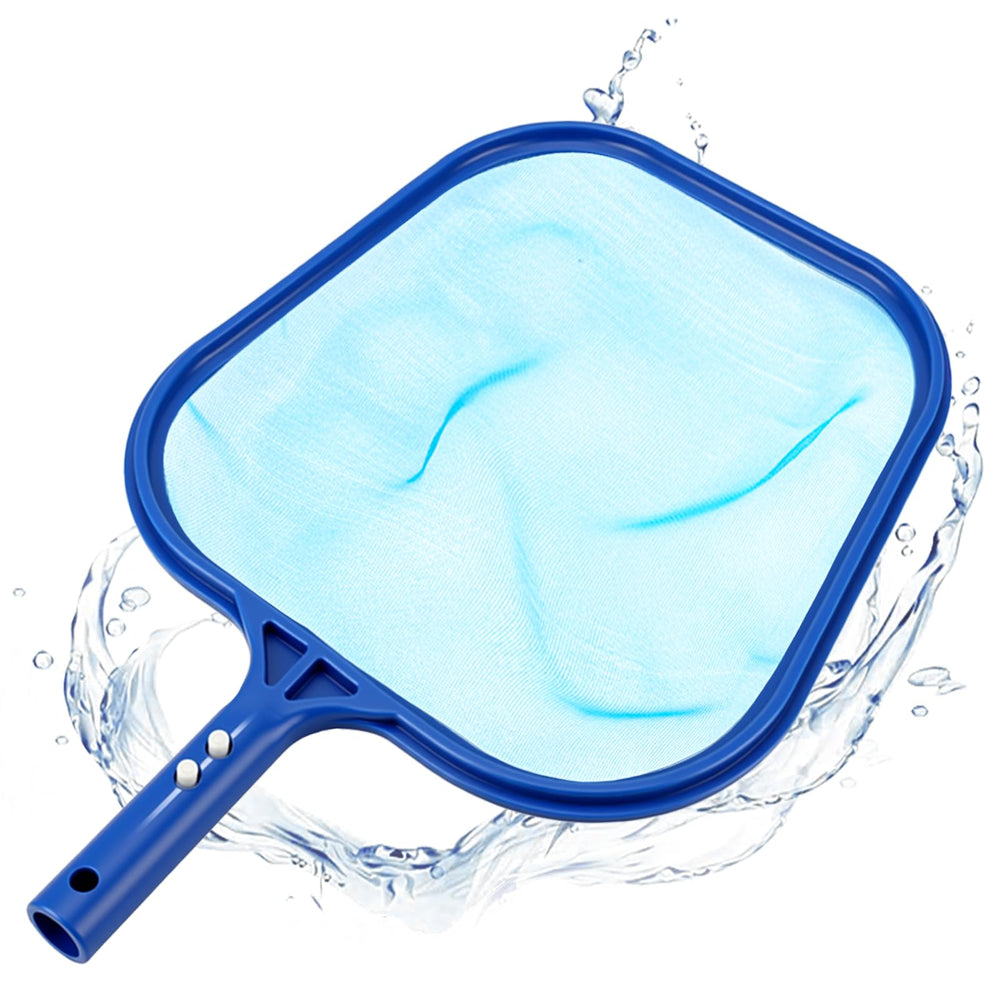 YANLIFY Pool Skimmer Net front view, blue color, 16x10.8 inches