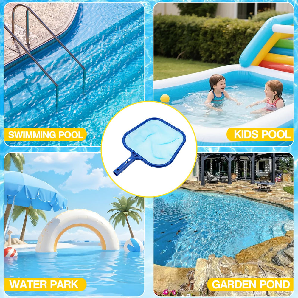 YANLIFY Pool Skimmer Net laying flat on a patio surface
