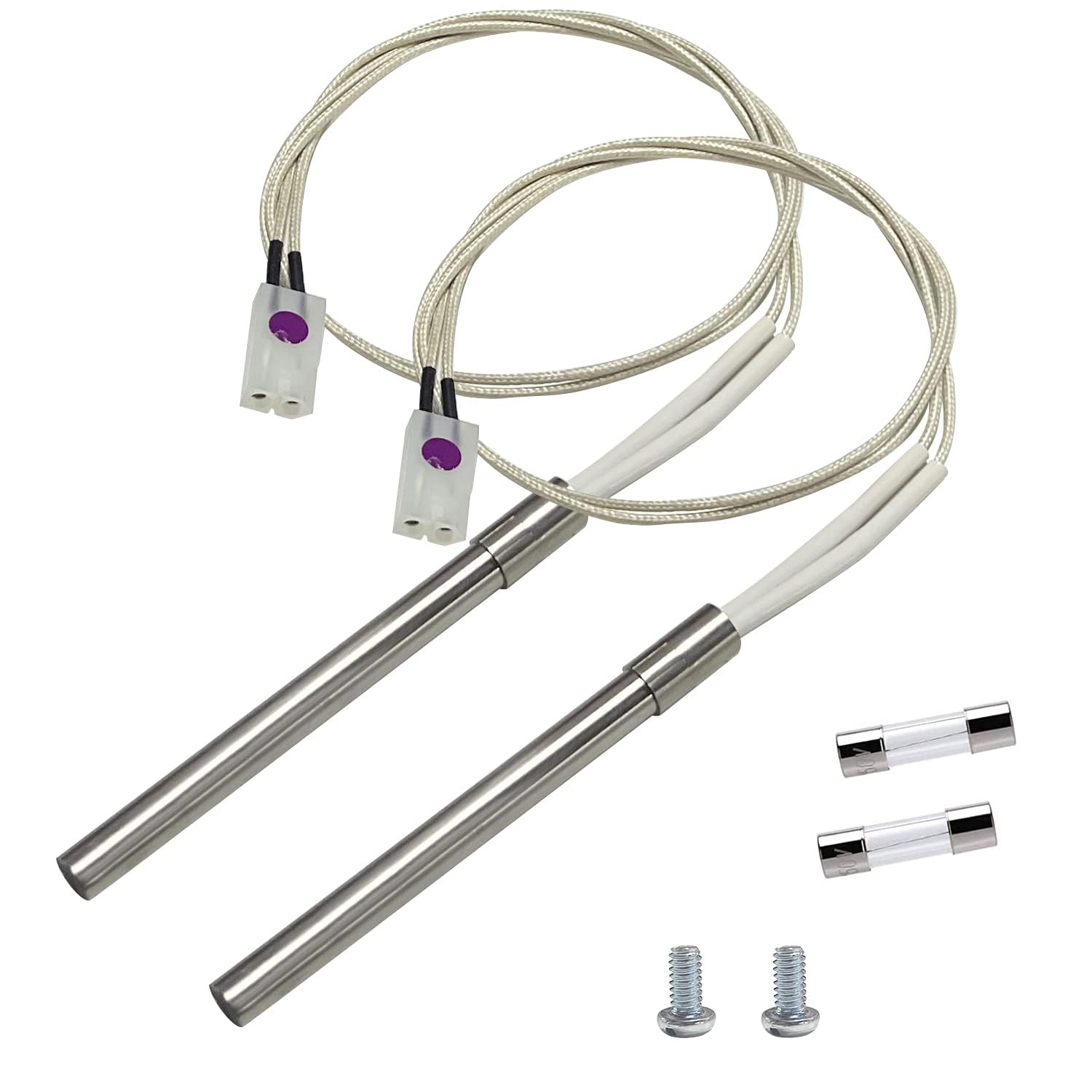 YAOAWE 2 Pack Hot Rod Igniter Kit with two ignition rods and screws