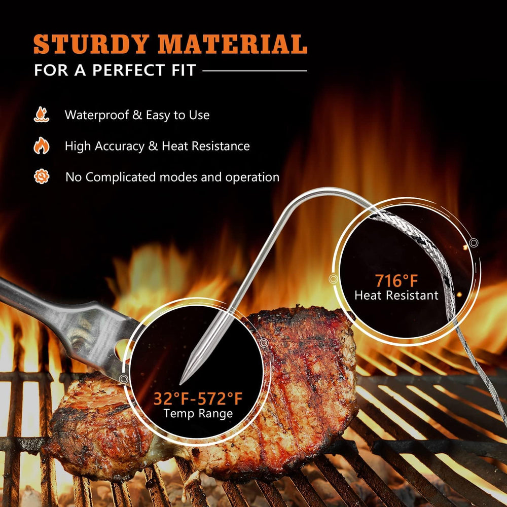 YAOAWE meat probes on a kitchen countertop