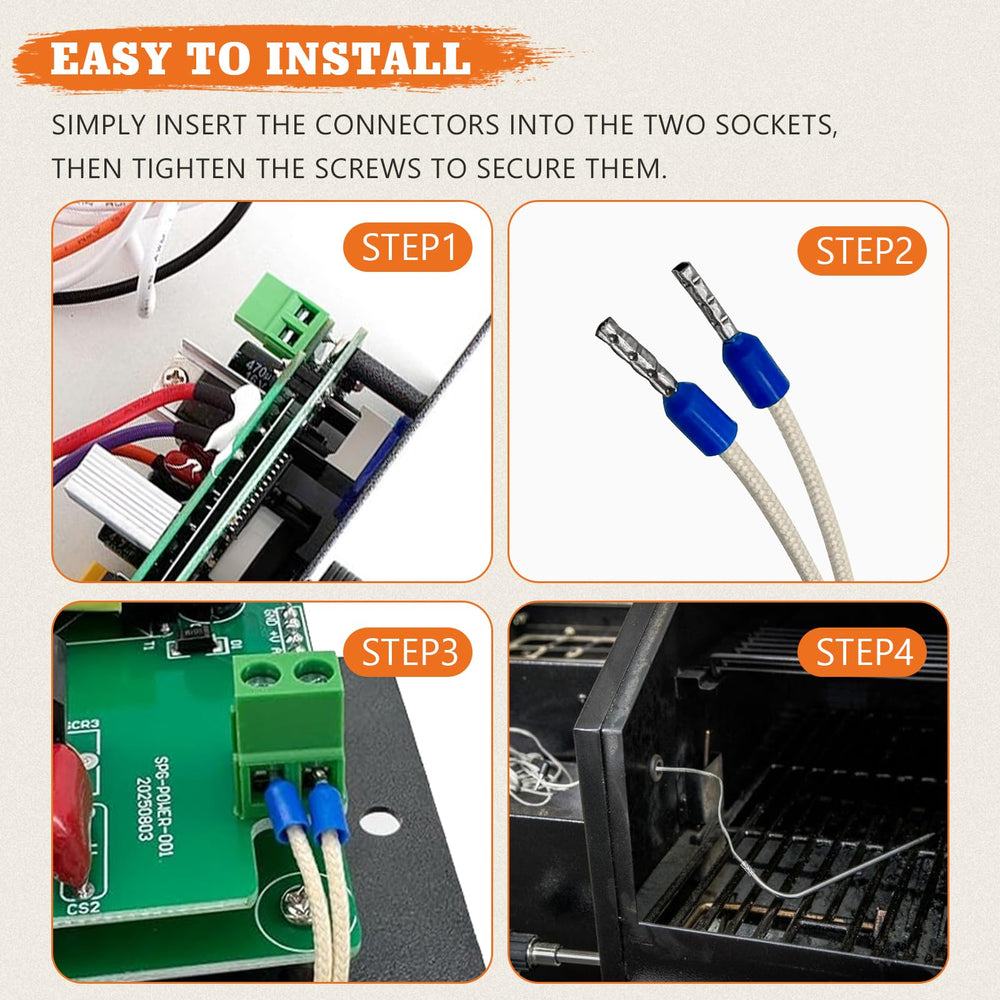 YAOAWE temperature probe alongside grilling tools