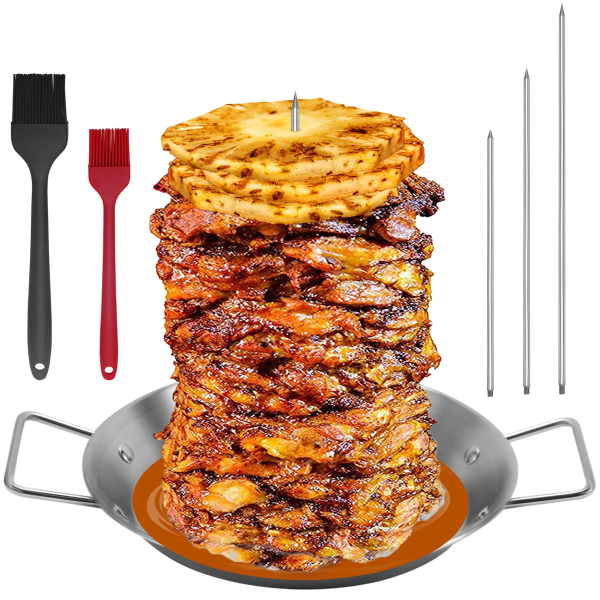 yaokvide Al Pastor Skewer stainless steel front view