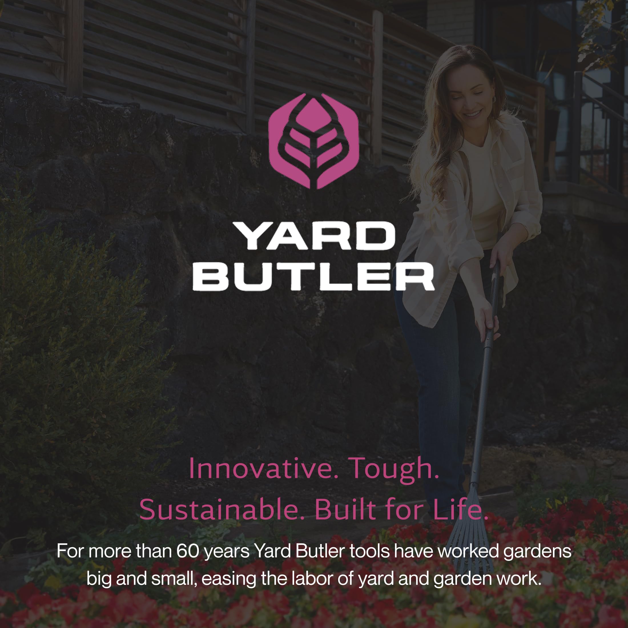 Yard Butler Shrub Rake handle breakdown for storage