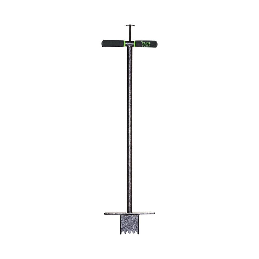 Yard Butler Sod Plugger front view with ergonomic T-grip handle