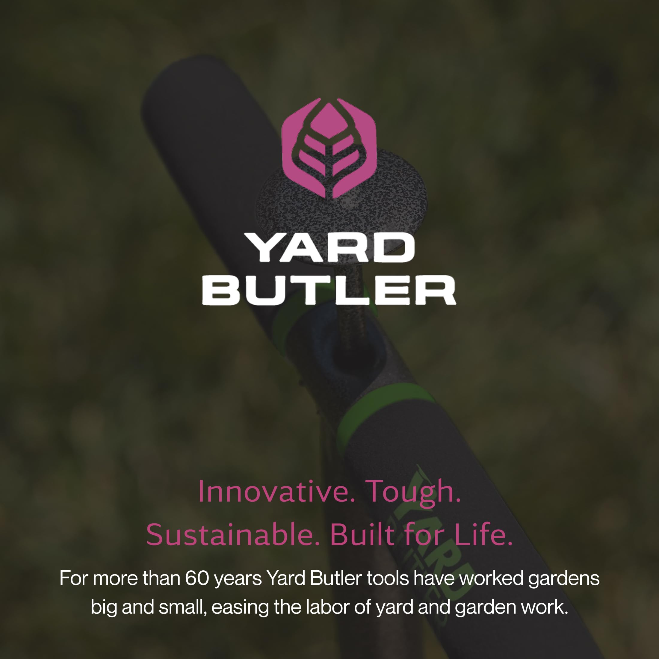 Yard Butler Sod Plugger packaging showcasing its features