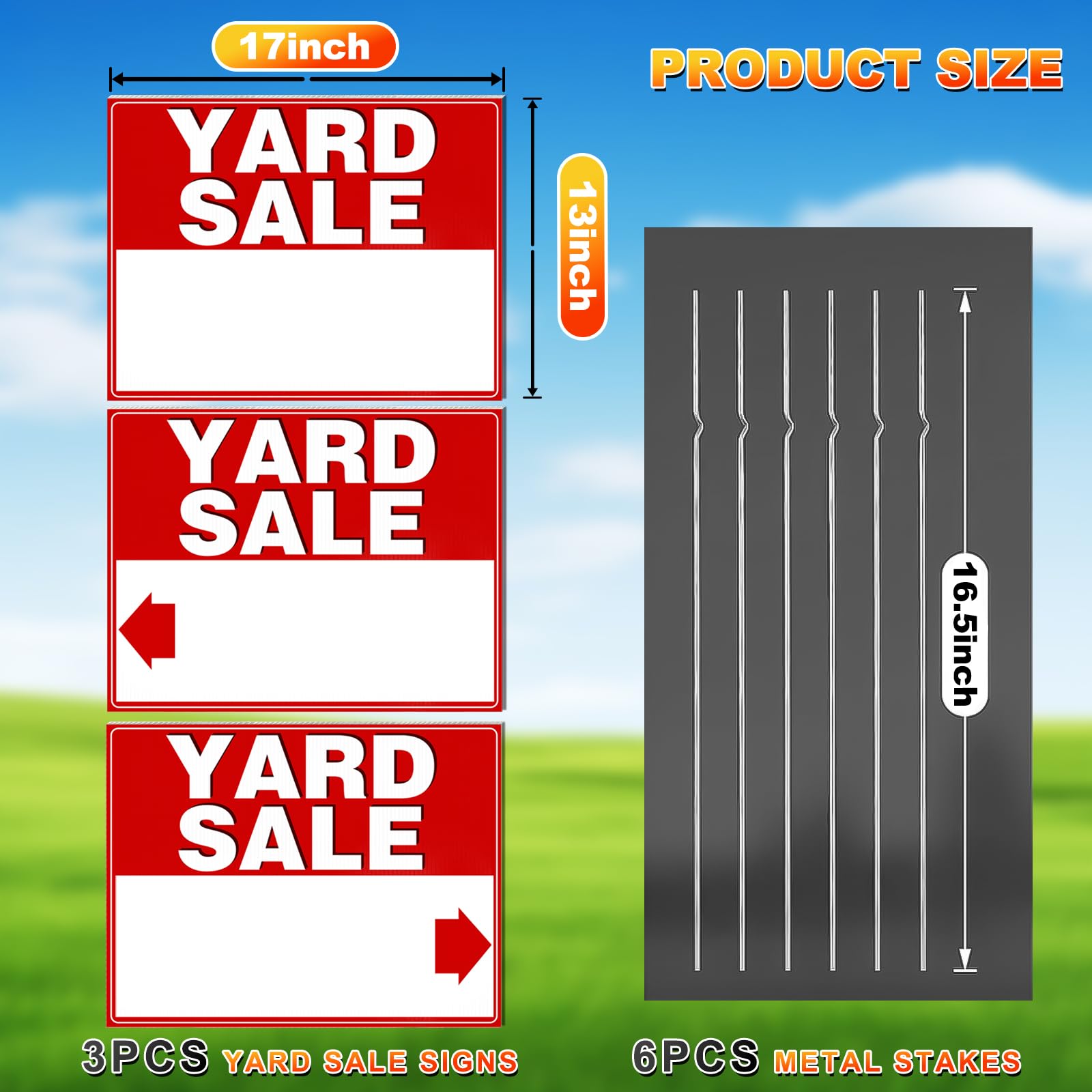 Yard Sale Sign in a garden setting