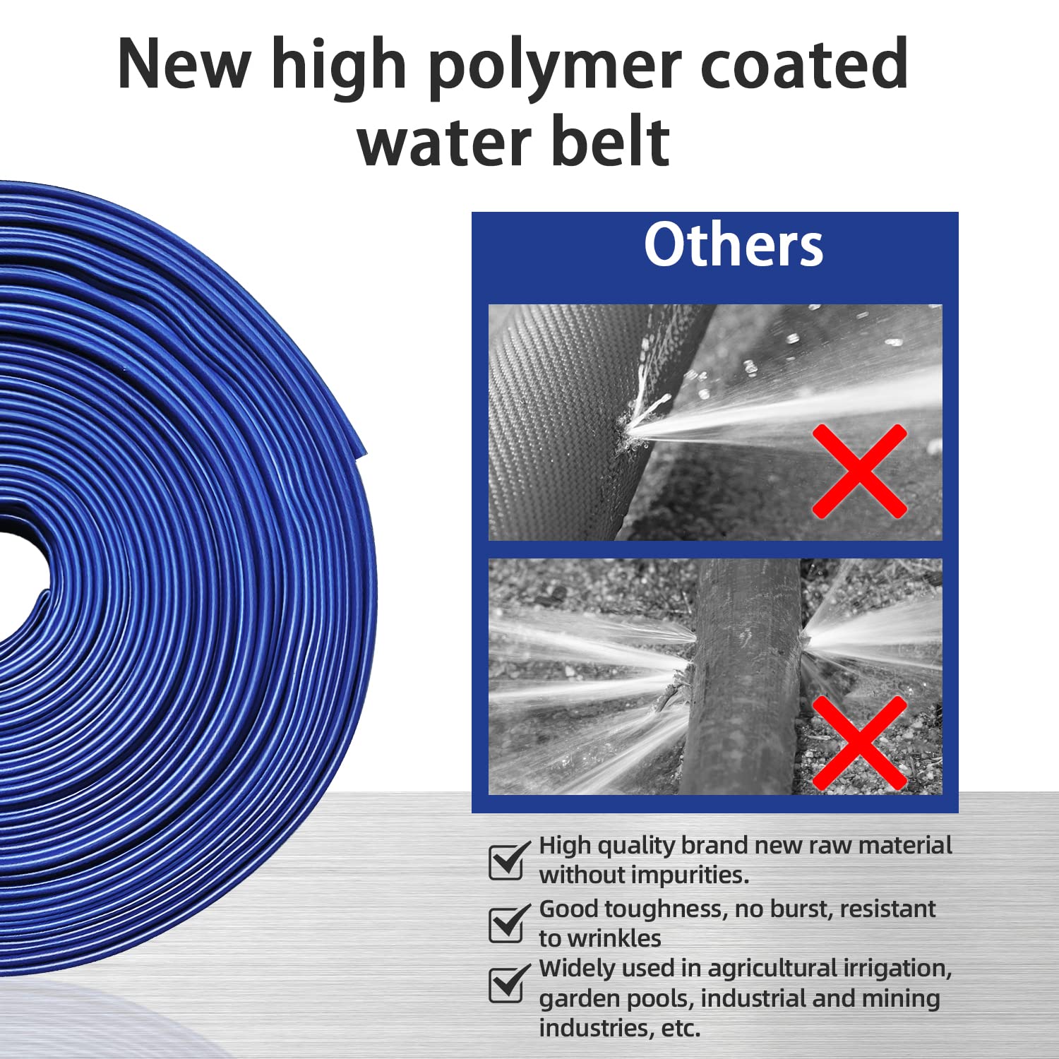 YASHINE PVC Hose in use with pool pump