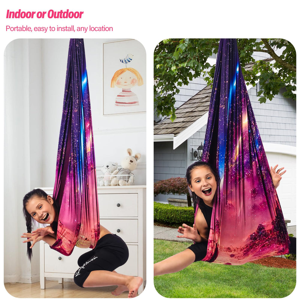 Yatoco Sensory Swing dimensions displayed with measurements