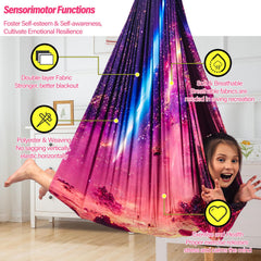 Yatoco Sensory Swing in use by a child indoors