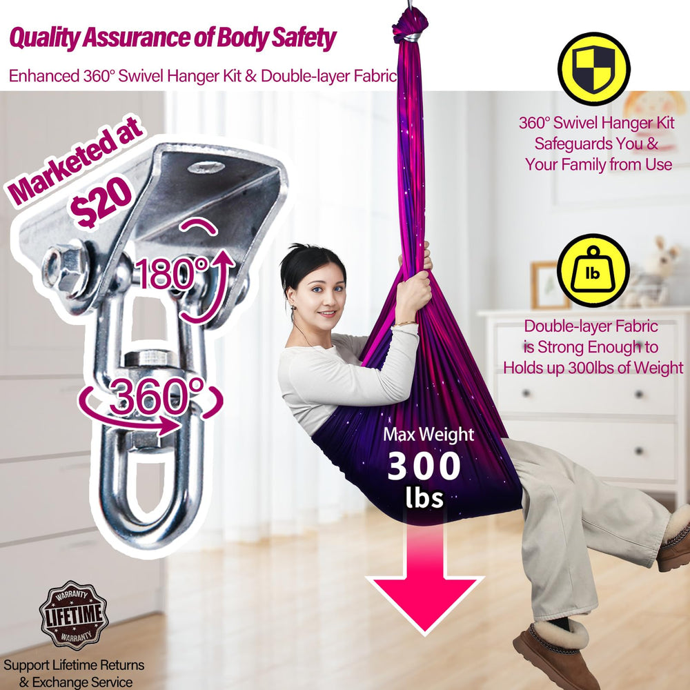 Yatoco Sensory Swing installation accessories included