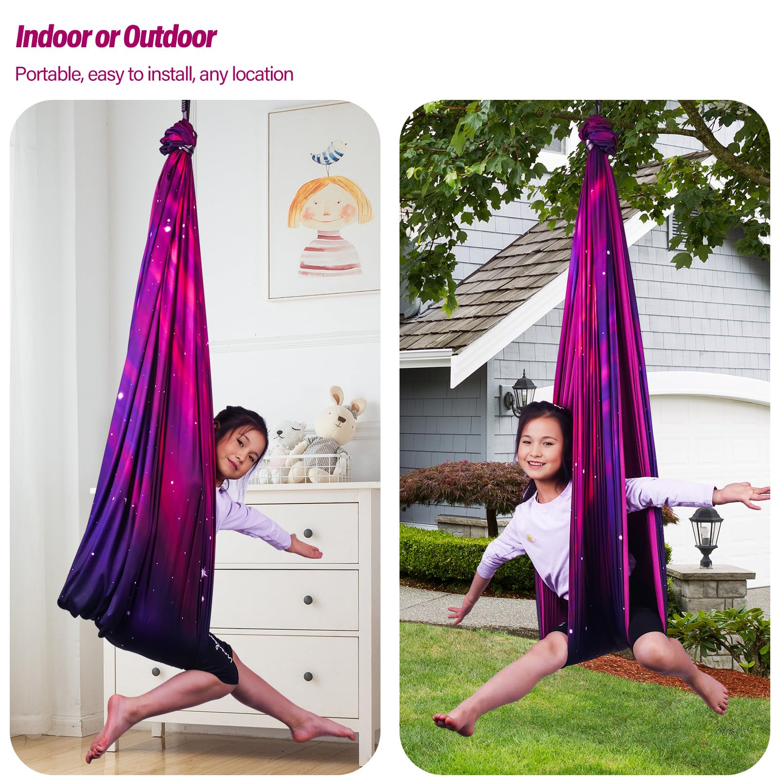 Yatoco Sensory Swing packaging with accessories