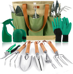 YAUNGEL Gardening Tools Set including tote and all tools