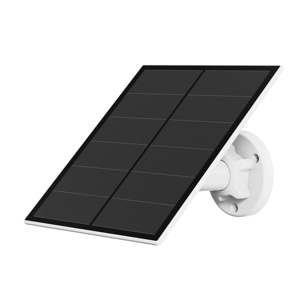 YCTechCam 5W solar panel front view with adjustable mount
